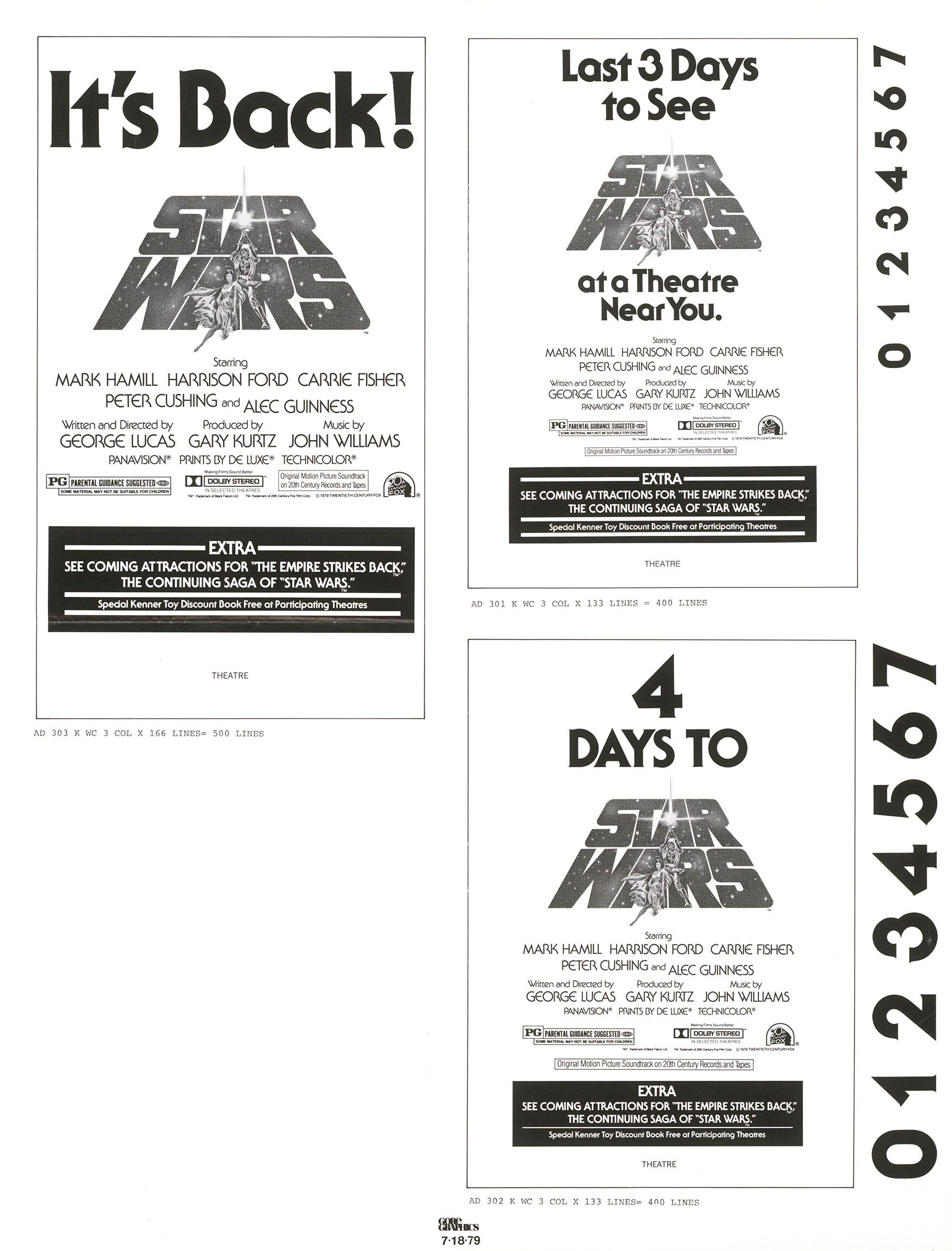 Newspaper reissue ad