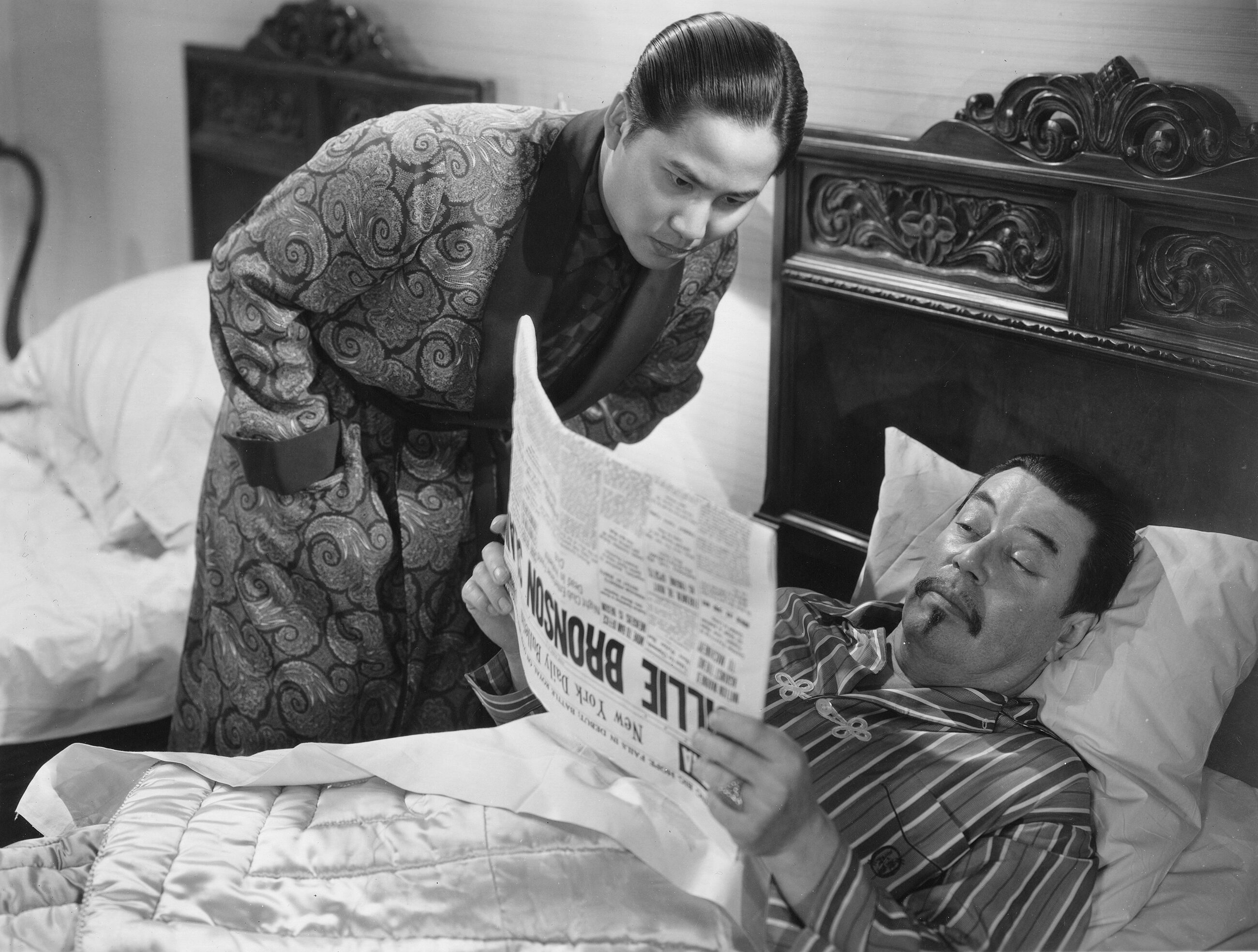 Keye Luke and Warner Oland