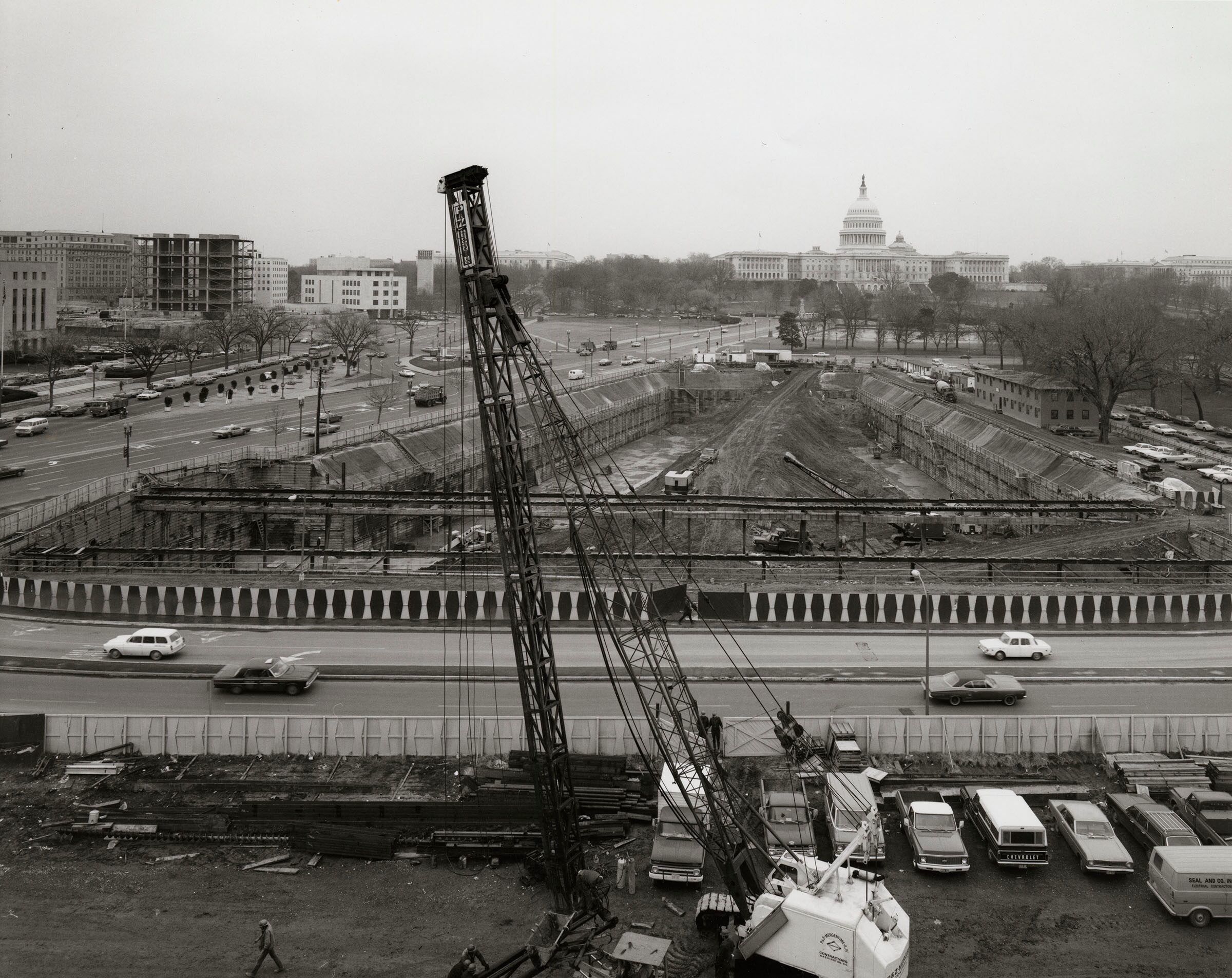 A Place to Be production photo of NGA East Bldg construction