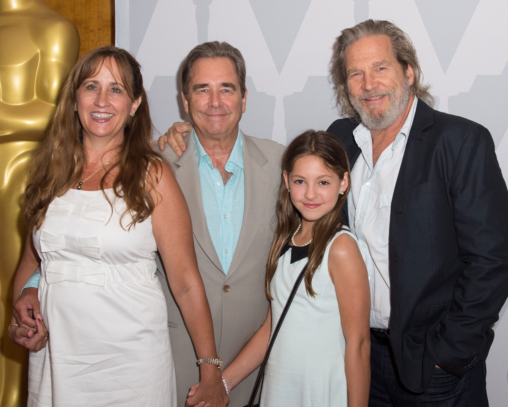 Beau & Jeff Bridges and family.
