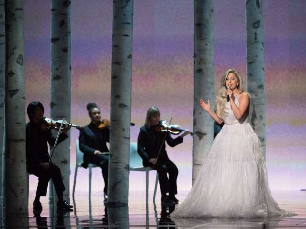 Lady Gaga singing selections from The Sound of Music