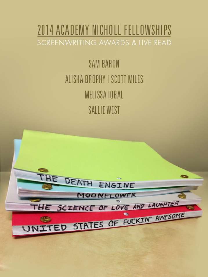 2014 Academy Nicholl Fellowships in Screenwriting Awards 2014 Winners - AMPAS key-art