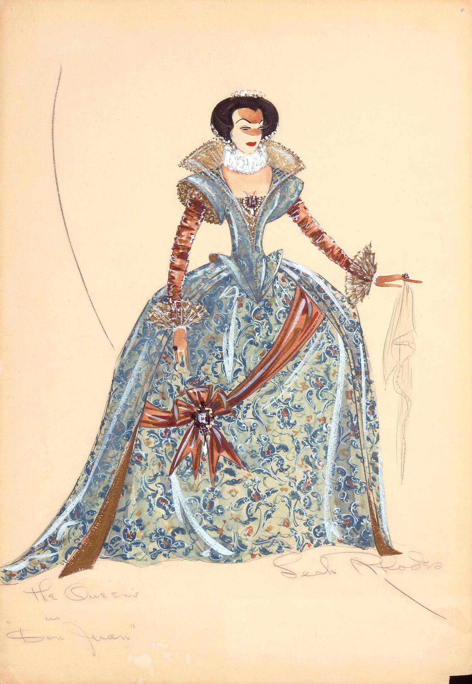 MHL Collections - Graphic Arts Collection - Leah Rhodes Costume Design Drawings